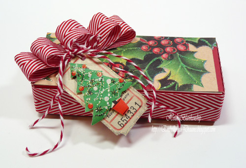 A box of chocolates to celebrate christmas. Embellished Dreams: Christmas Box of Chocolates and Santa Tags from