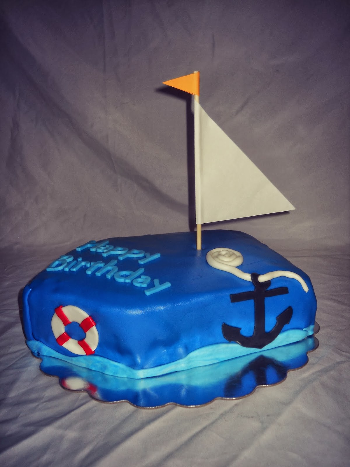 Mandy's cakes: Boat Birthday cake