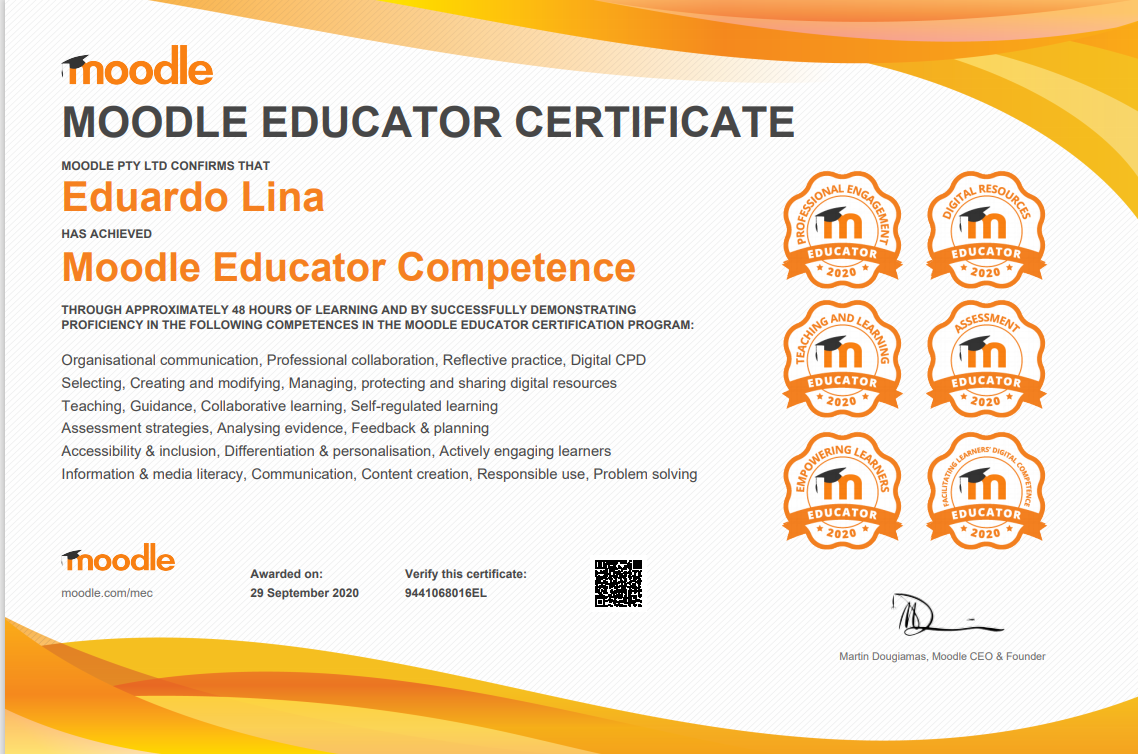 Moodle Educator Certificate