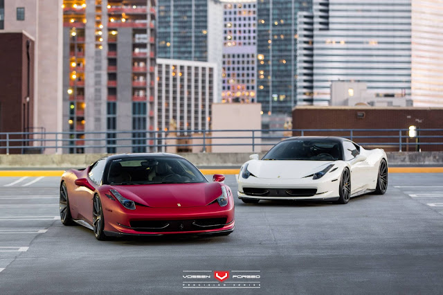 Ferrari 458 Italia Duo With Vossen Wheels