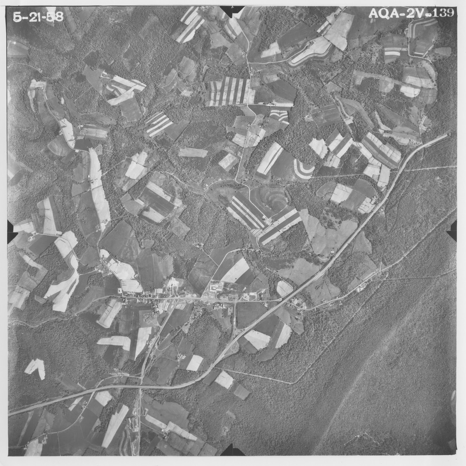 Aerial Photos of Breezewood 1958 and 1967