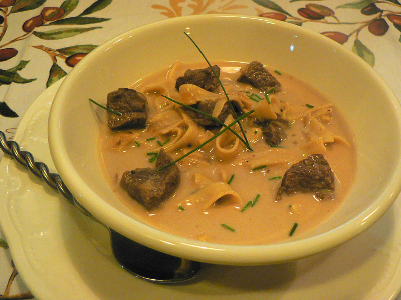 Beef Stroganoff Soup