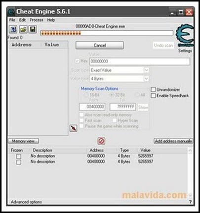 Cheat Engine 5.6.1 Free Download No Virus