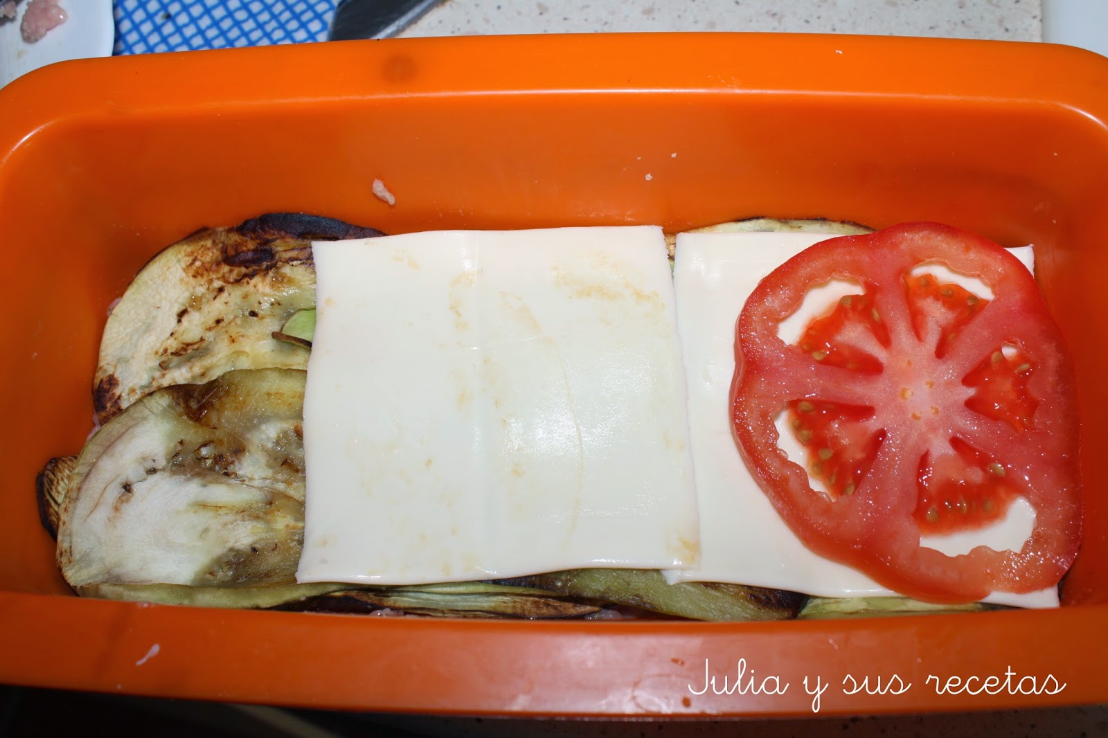 JULIA Y SUS RECETAS PASTEL DE CARNE Y BERENJENA