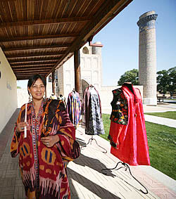 Ikat pattern design by Nargis in Samarkand