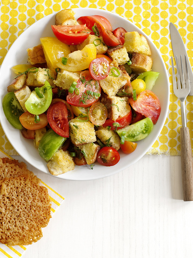 StayHome Dad Tomato Salad with Cheese Crisps