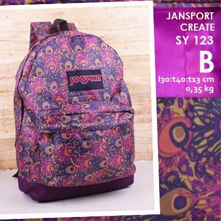 jual online tas ransel jansport kanvas kw murah motif merak jual online tas ransel jansport kanvas kw murah motif merak