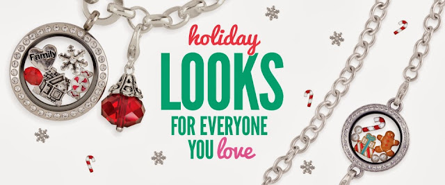 Origami Owl Living Locket Holiday Looks from StoriedCharms.origamiowl.com