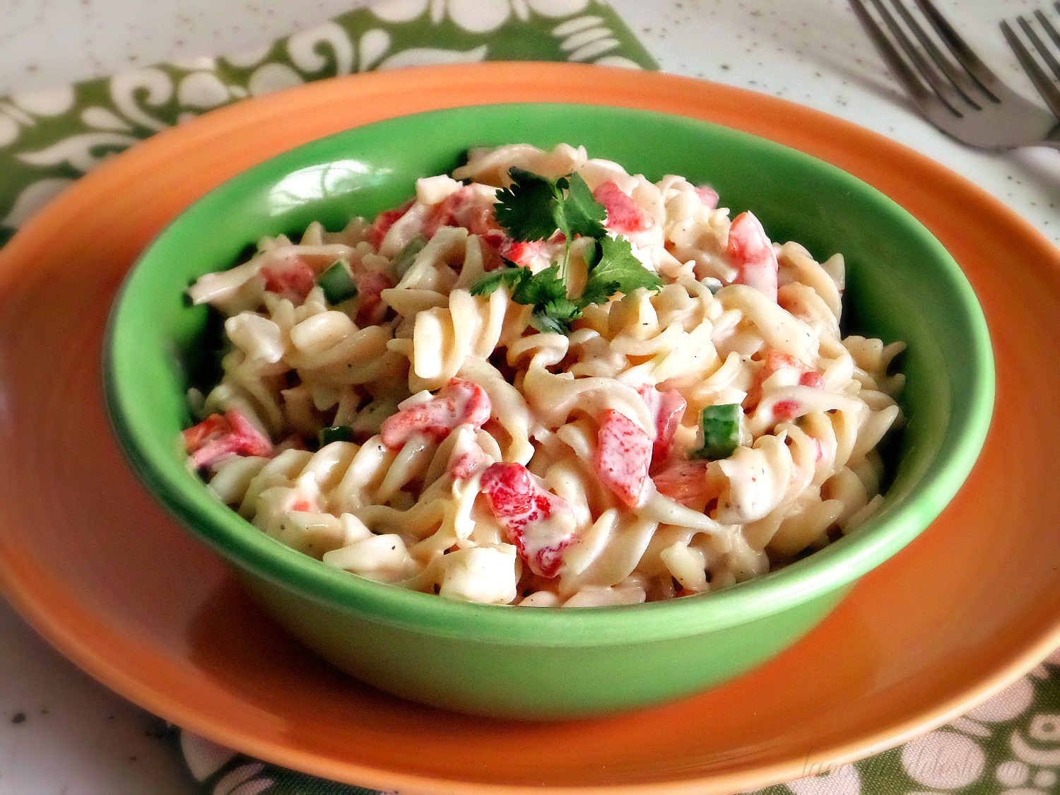 Secret Recipe Club Pimento Cheese Pasta Salad La Cocina de Leslie