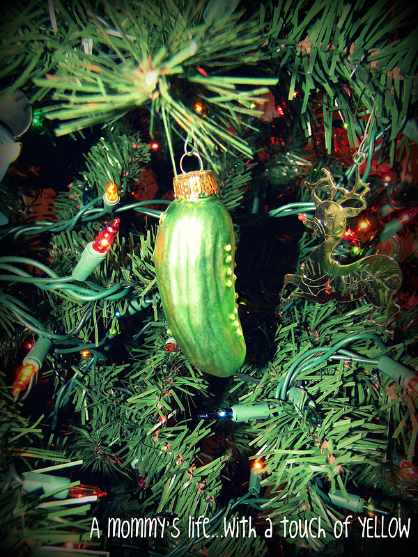12 days of christmas traditions german pickle with a mommys life six sisters stuff six sisters stuff - Pickle On Christmas Tree 12 days of christmas traditions german pickle with a mommys life six sisters stuff six sisters stuff - Pickle On Christmas Tree