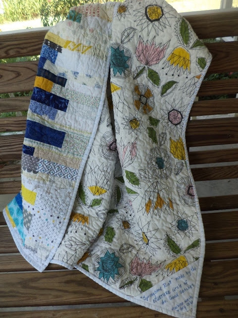 Kat & Cat Quilts: Springtime Riot Bee Quilt Blogger's Quilt Festival