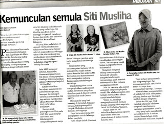 MUSIC IS PART OF LIFE: Siti Musliha Muncul Kembali