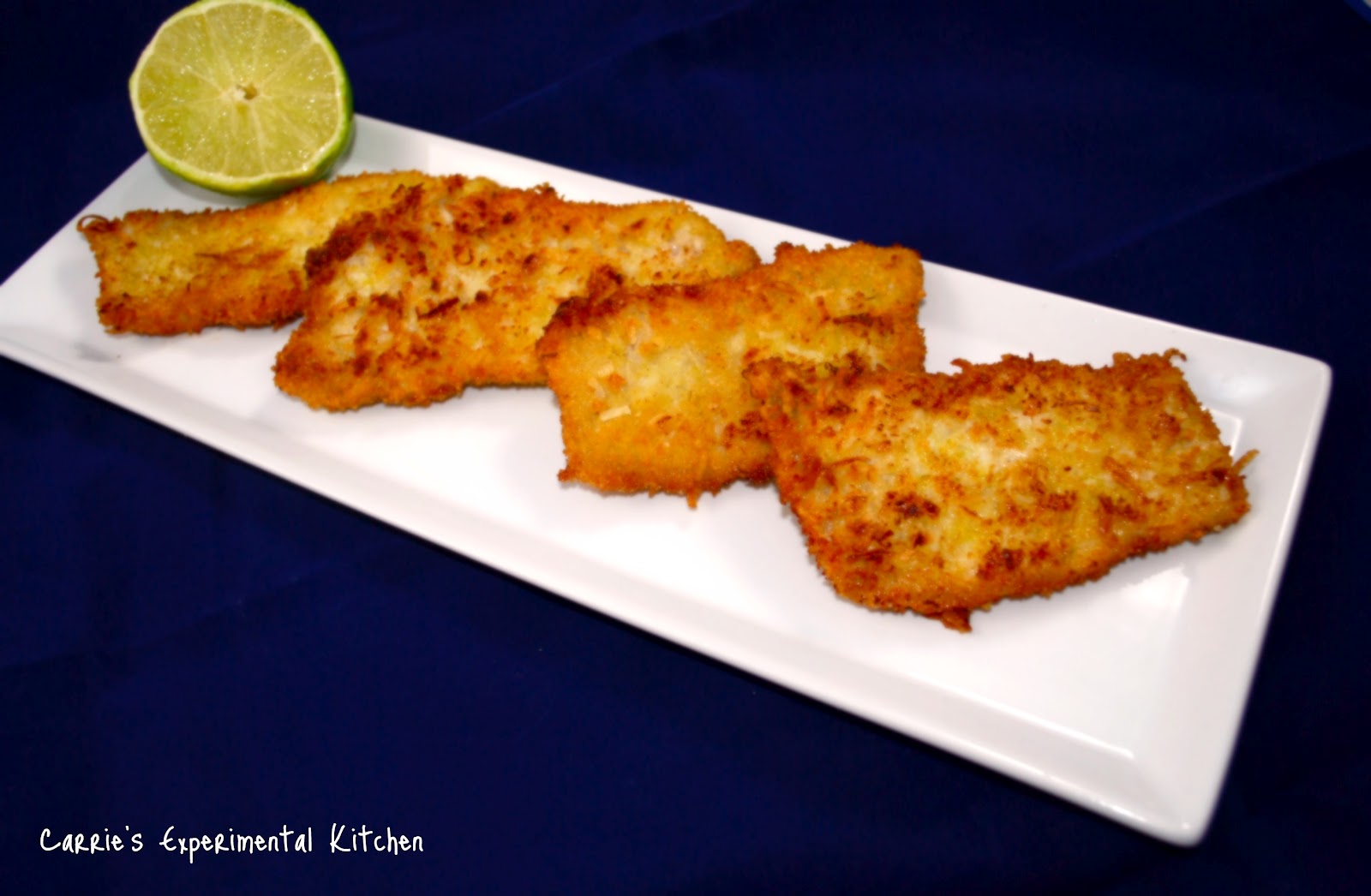 Carrie's Experimental Kitchen Coconut & Lime Breaded Pork Cutlets