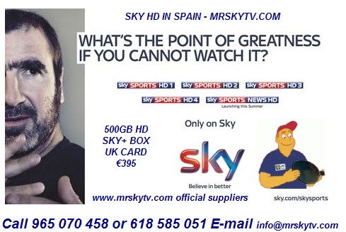 The No1 Choice For SKY TV in SPAIN