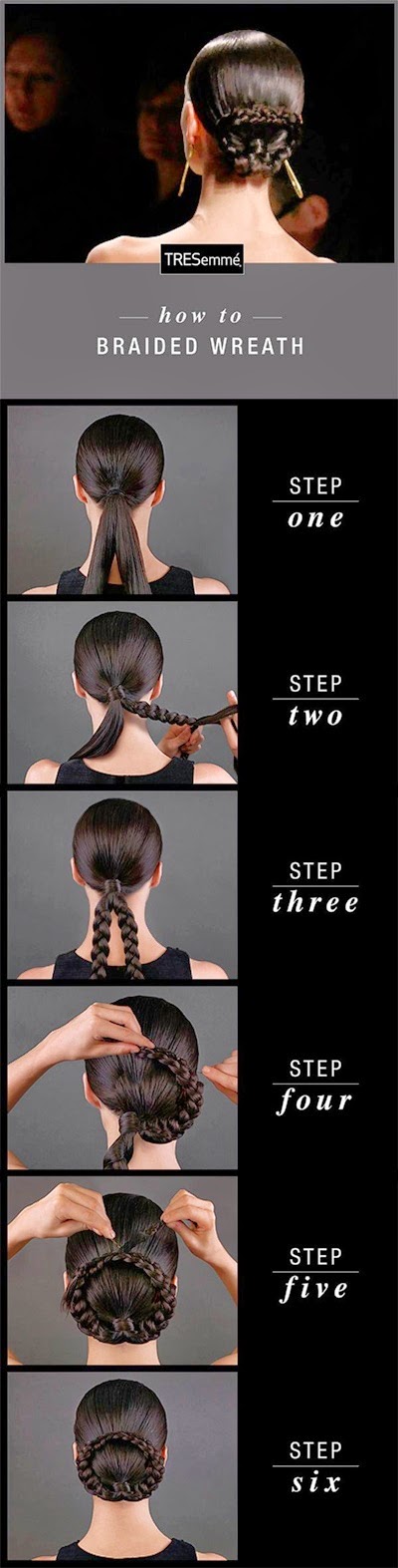 Hair How-To : Braided Wreath hairstyle Cute hairstyle:Braided Wreath