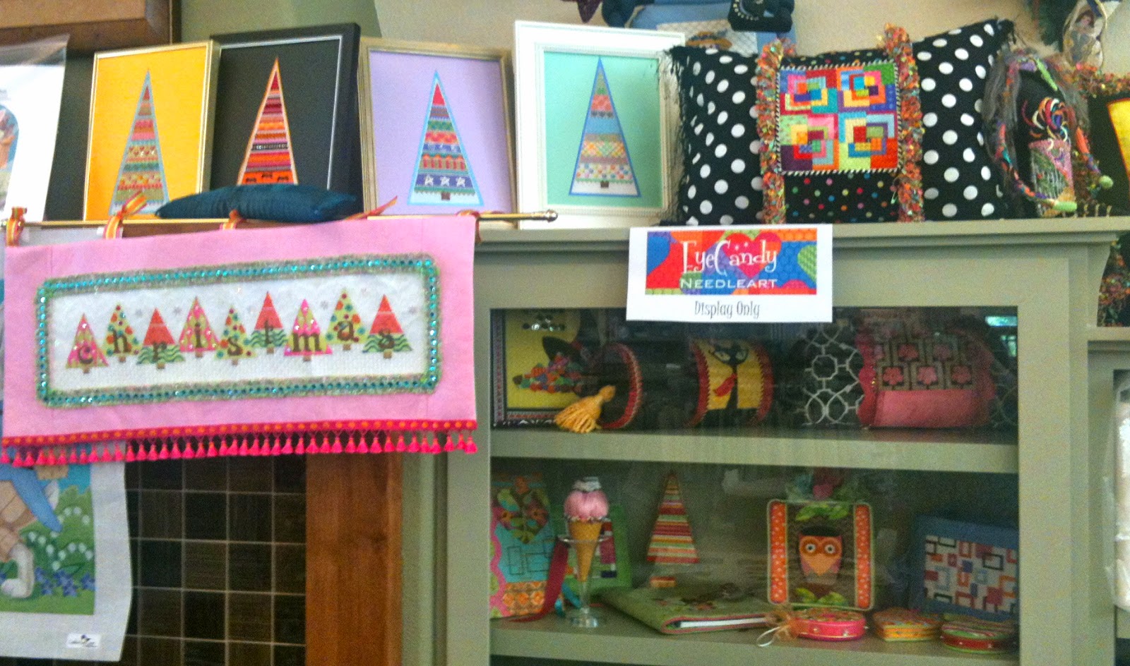 EyeCandy Needleart EyeCandy Models on Display at The Needle Works in