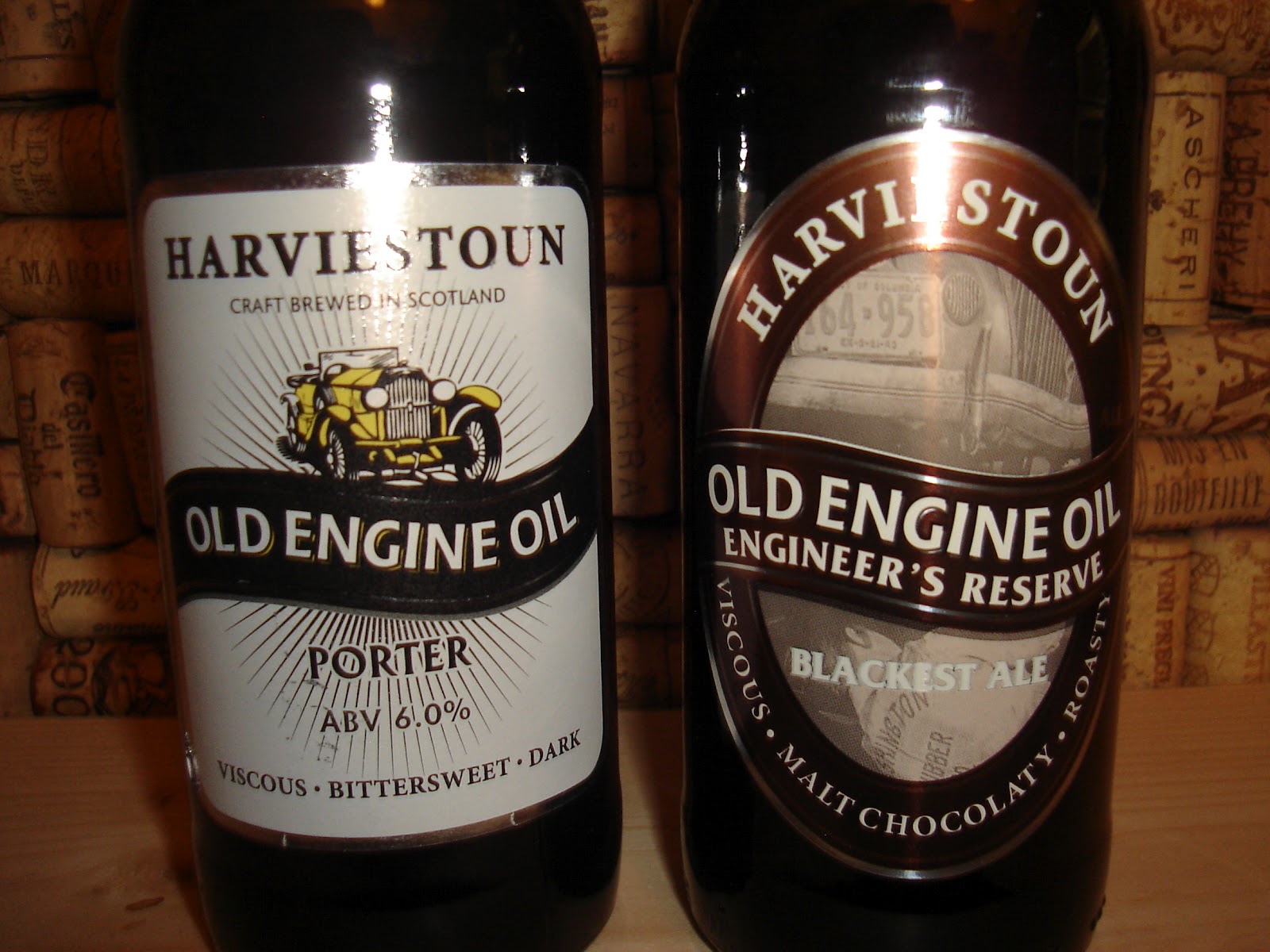 Beeradvice Harviestoun 'Old Engine Oil' & 'Engineer's Reserve'