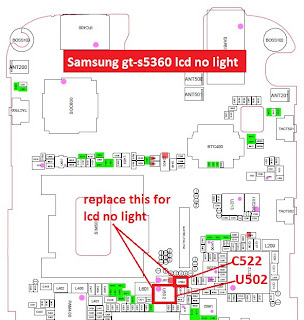 Samsung S5360 lcd no display