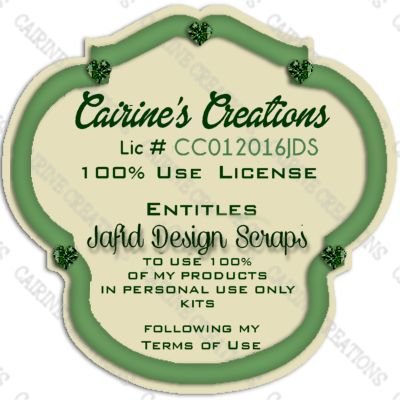 Cairine's Creations 100% Use License