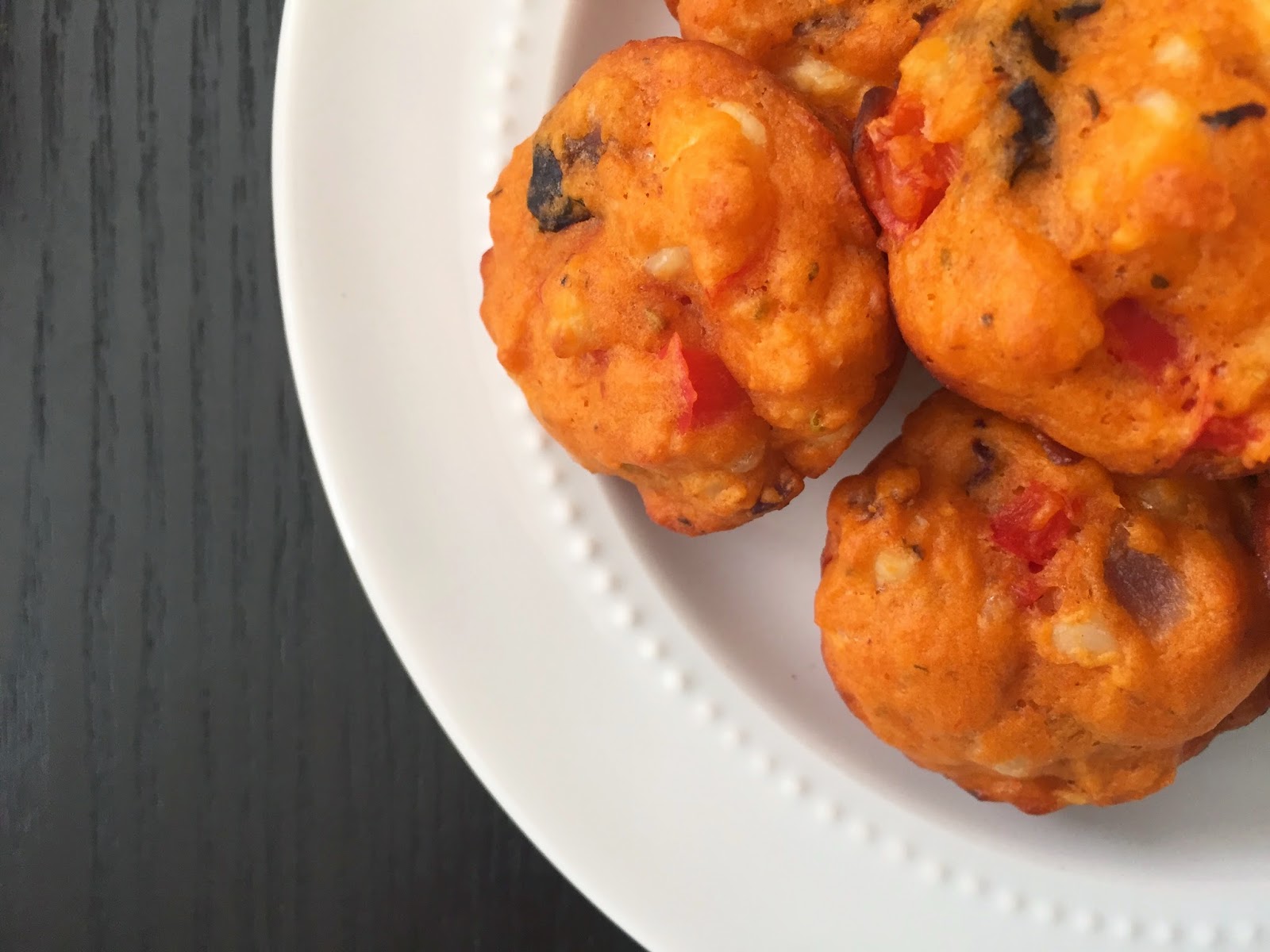 Healthy Mini Greek Pizza Muffins