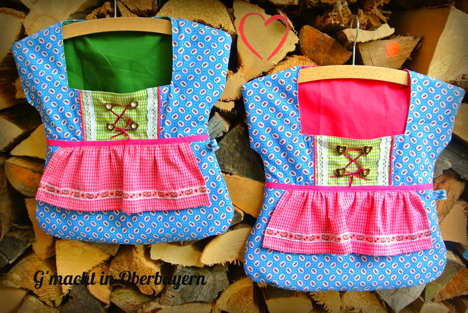G'macht in oberbayern: dirndl wäscheklammerbeutel