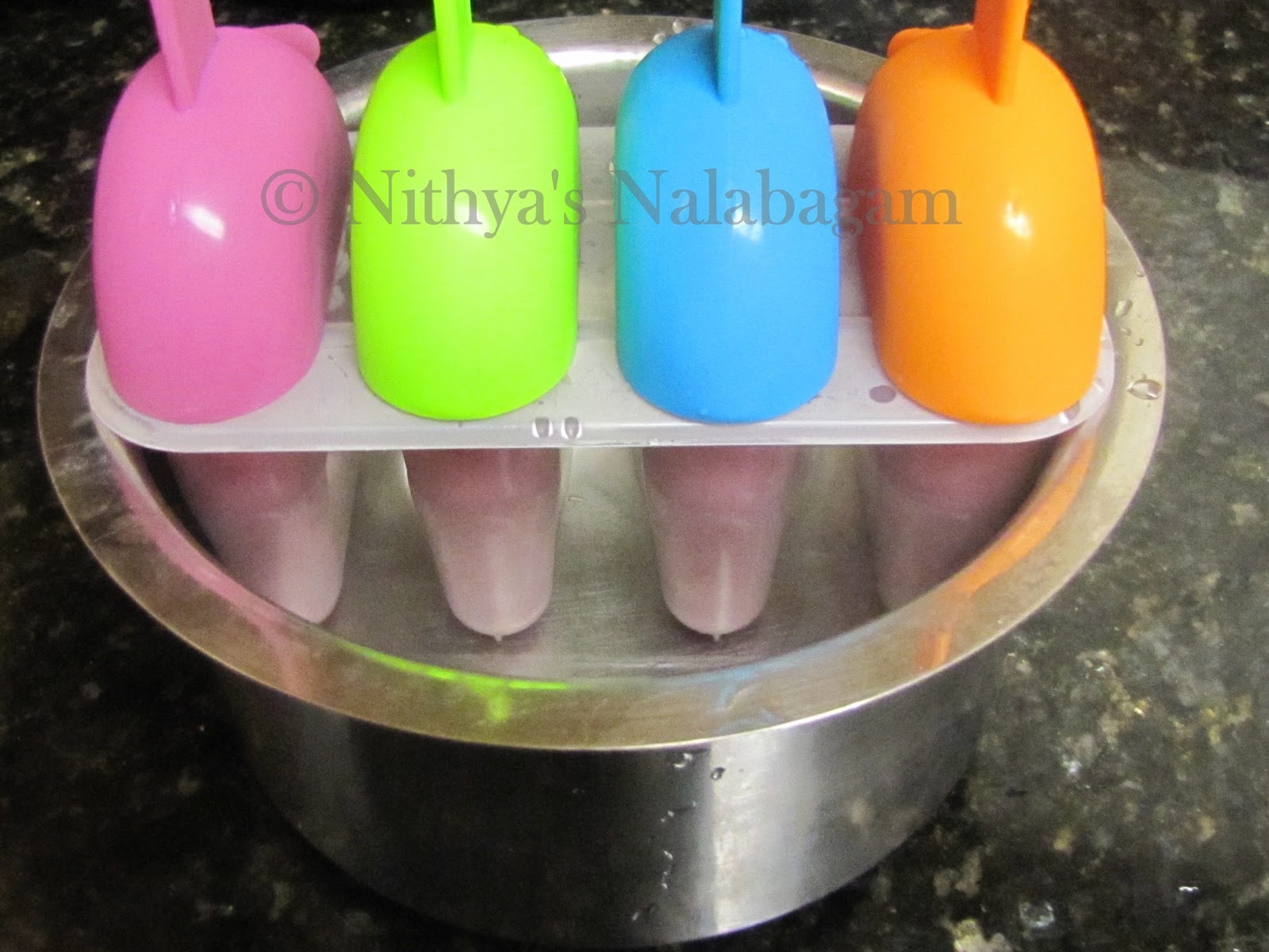 Kuchi Ice Grape Juice Popsicle Nithya's Nalabagam