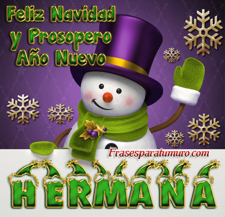Resultado de imagen para feliz navidad hermana gif