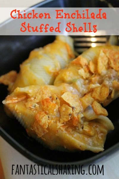 Chicken Enchilada Stuffed Shells | No more soggy leftover enchiladas with this great #recipe
