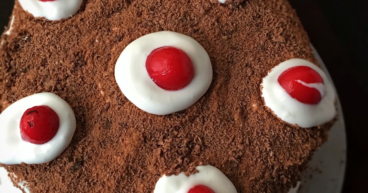 MASTERCHEFMOM: Black Forest Cake ( Eggless) How to make ...