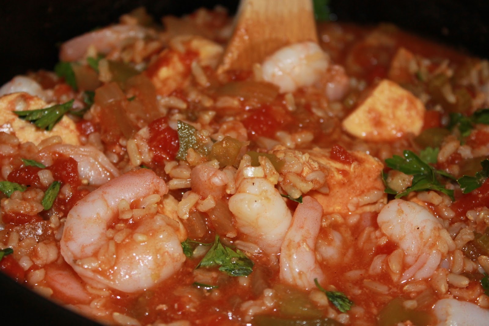 Seizing Life, One Measuring Cup At A Time Chicken and Shrimp Jambalaya
