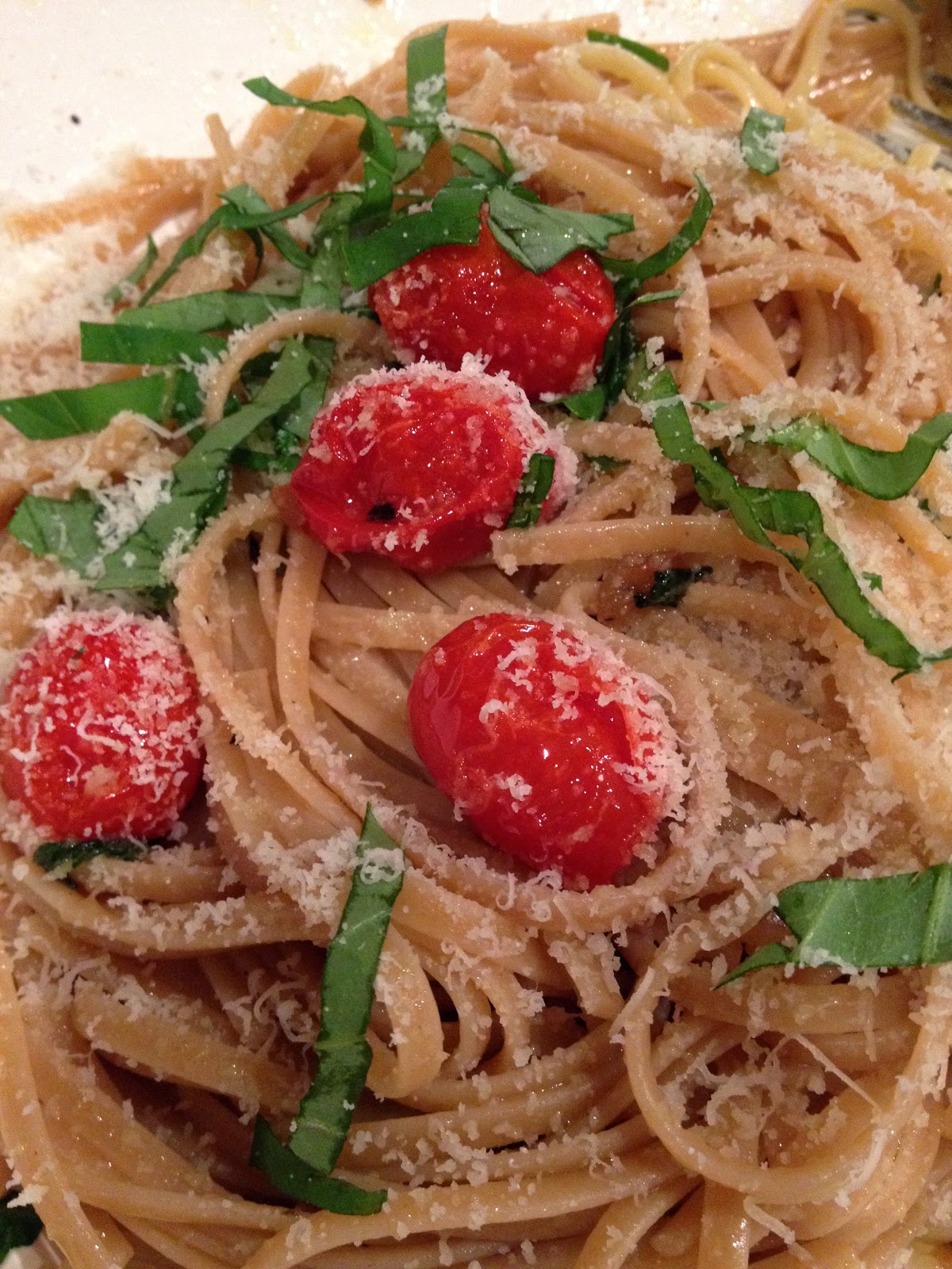 Pasta With Roasted Tomatoes And Garlic Oil The Bee Skep
