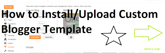 How to Upload/Install a Blogger Template
