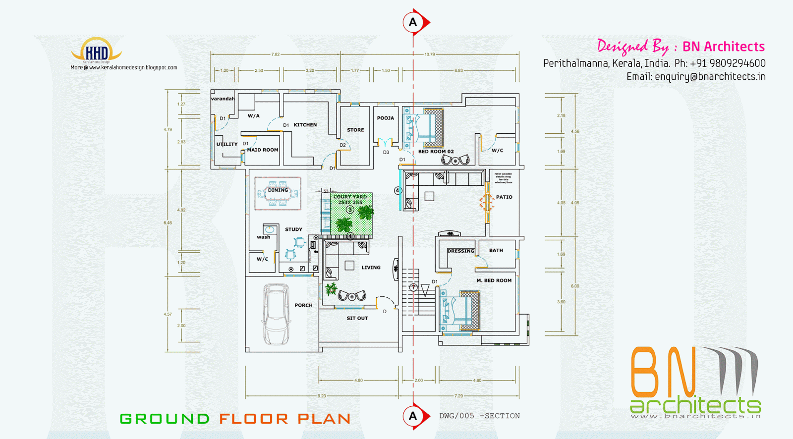 Floor plan, 3D views and interiors of 4 bedroom villa ...