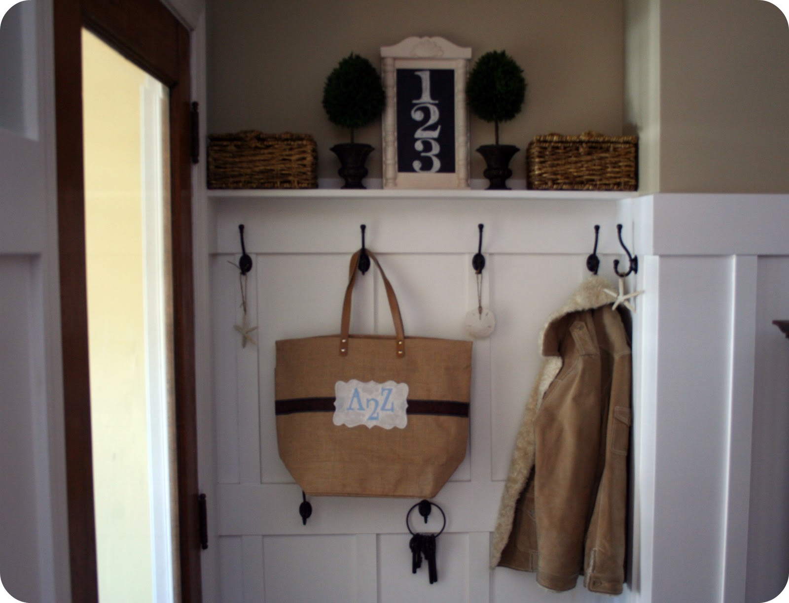 Mudroom Reveal and Bonus {how to drill}