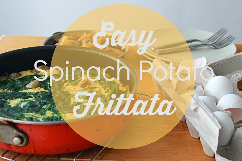 Potato Spinach Frittata, stovetop frittata recipe, easy frittata recipe