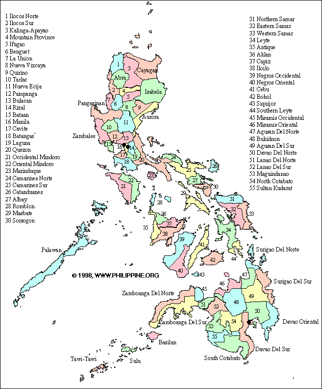 Map Of Filipino