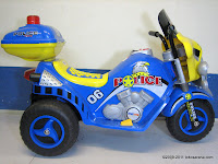 1 DoesToys DT9983 Police Battery Toy Motorcycle in Blue
