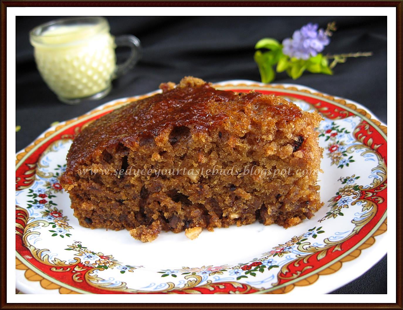 Dates Cake [No Egg/ Milk / Butter!!] Seduce Your Tastebuds...
