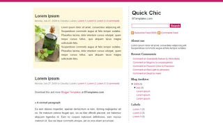 Quick Chic Blogger Template Quick Chic Blogger Template