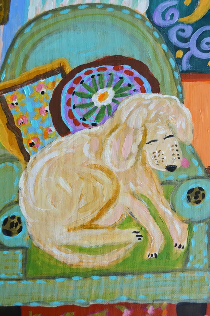 . Baby Boy Nursery Painting by Karen Fields 12x16