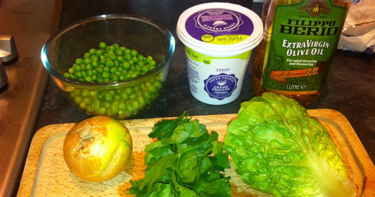 The lone gourmet Lettuce and peas with preserved lemon