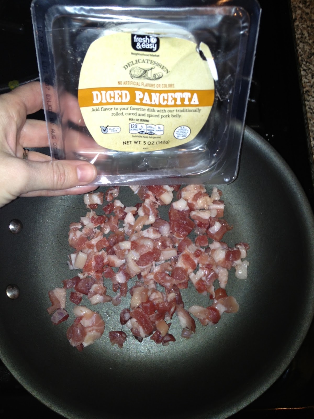 Small Market Cook Goat Cheese, Caramelized Onion, & Pancetta Pizza