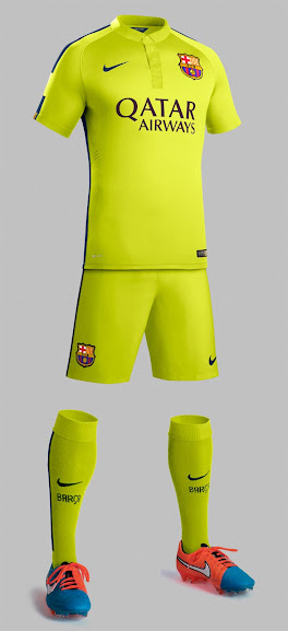 Short FC Barcelona 2014-15 Third Kitroom Original 