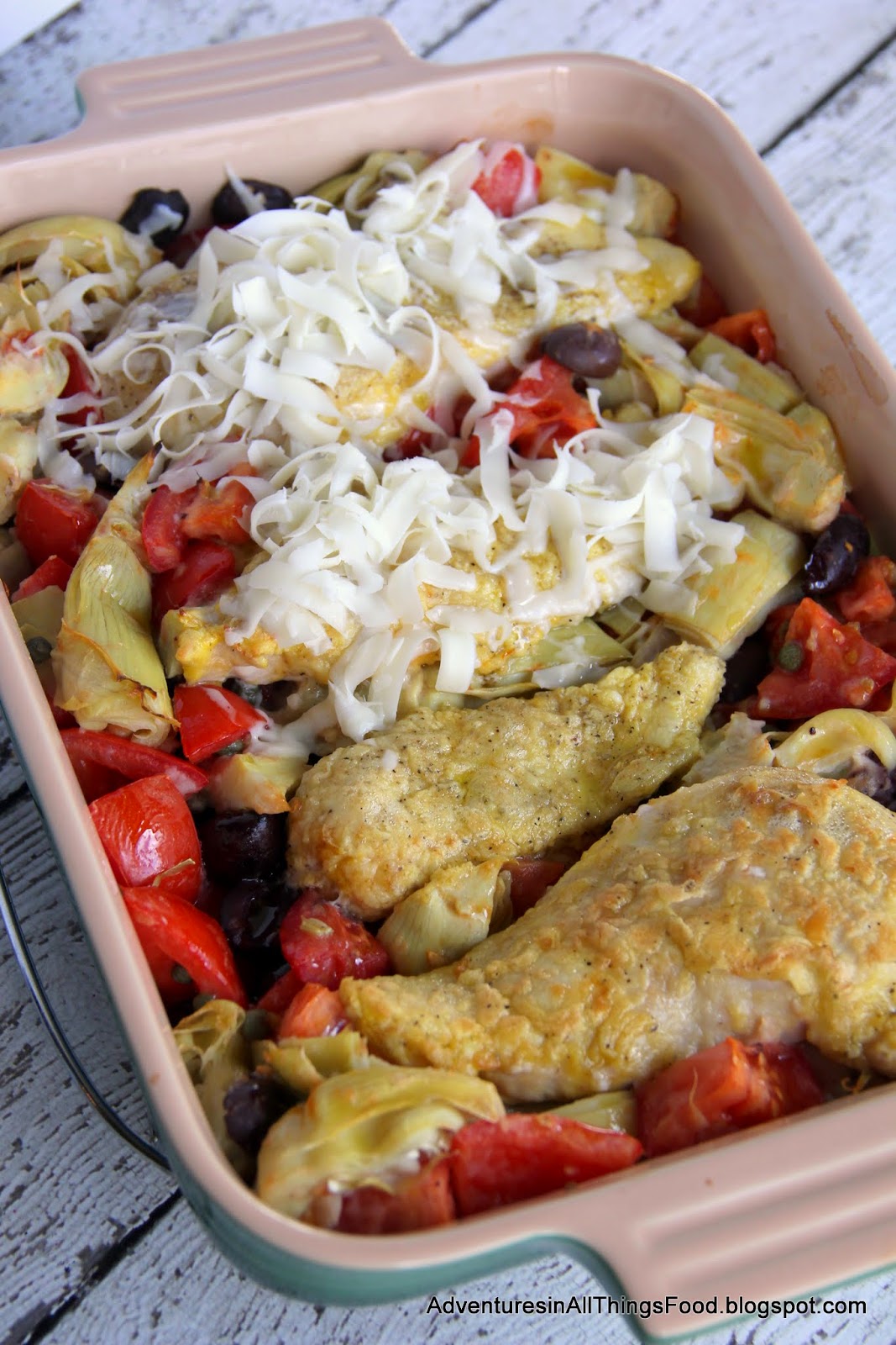 Adventures in all things food Italian Baked Chicken, with Artichoke