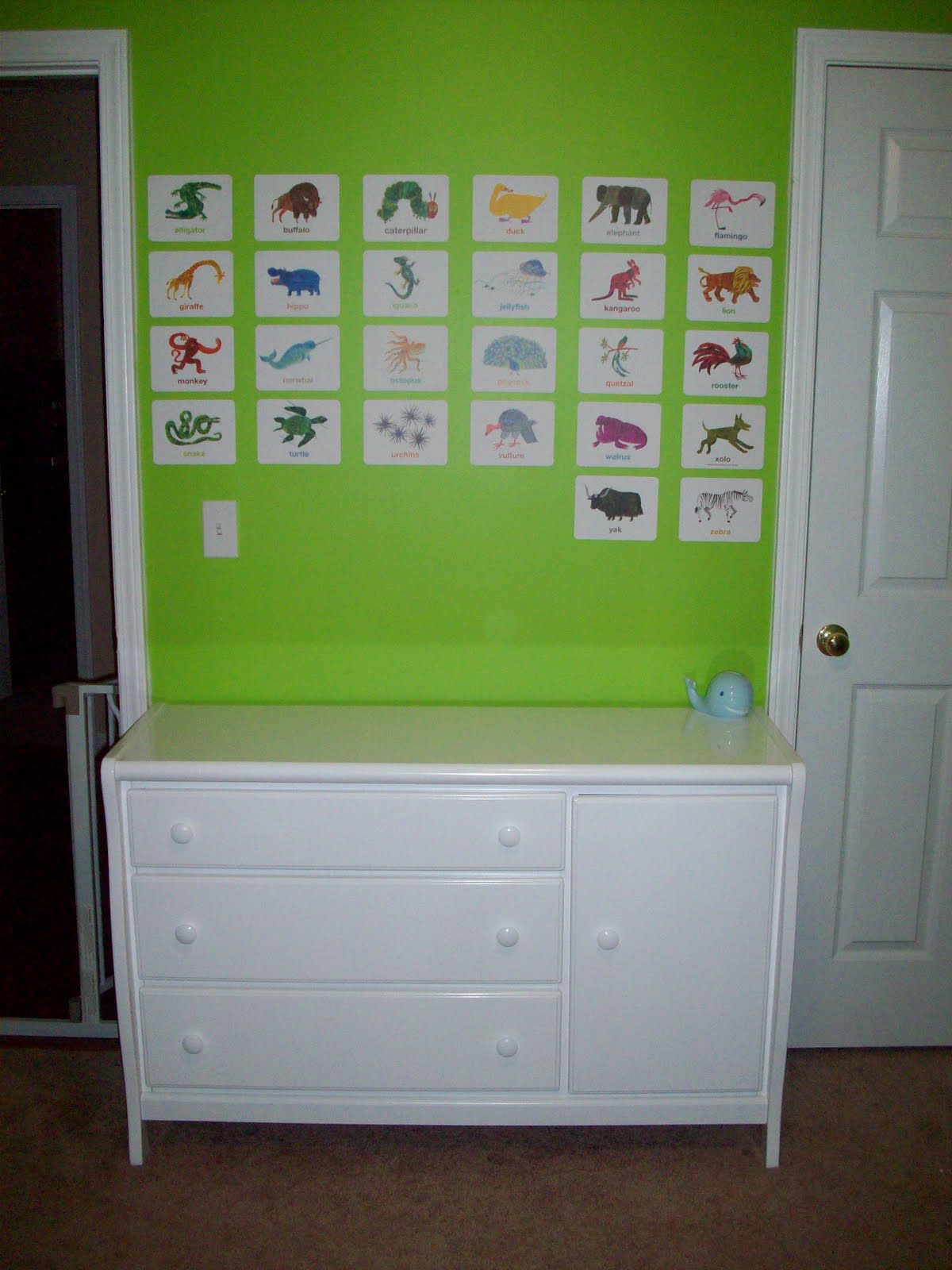 The Whisonants nursery wall art