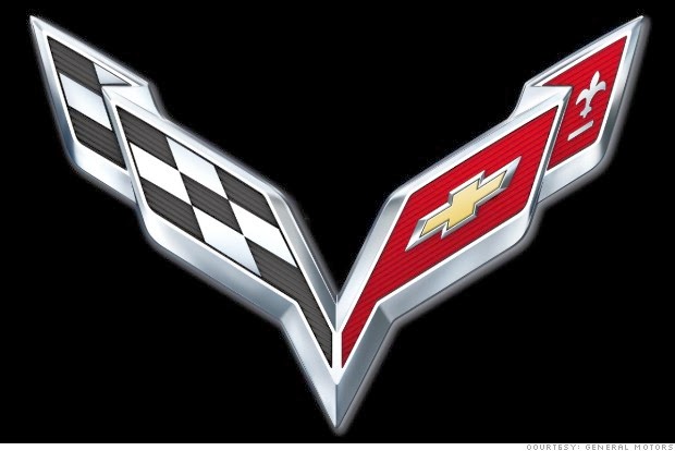 Sports Car Logo With Two Flags
