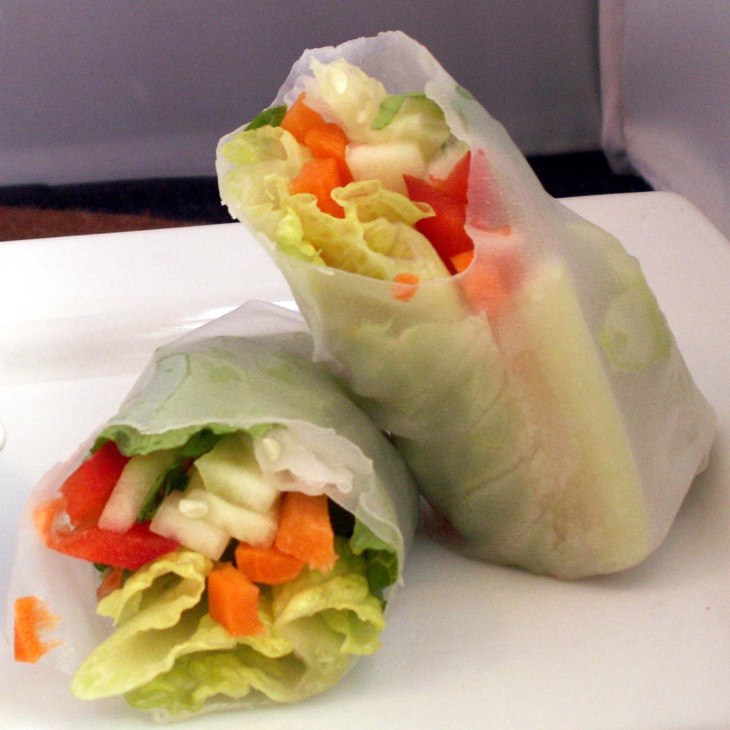 Mom, What's For Dinner? Vegetable Spring Rolls (gluten free)