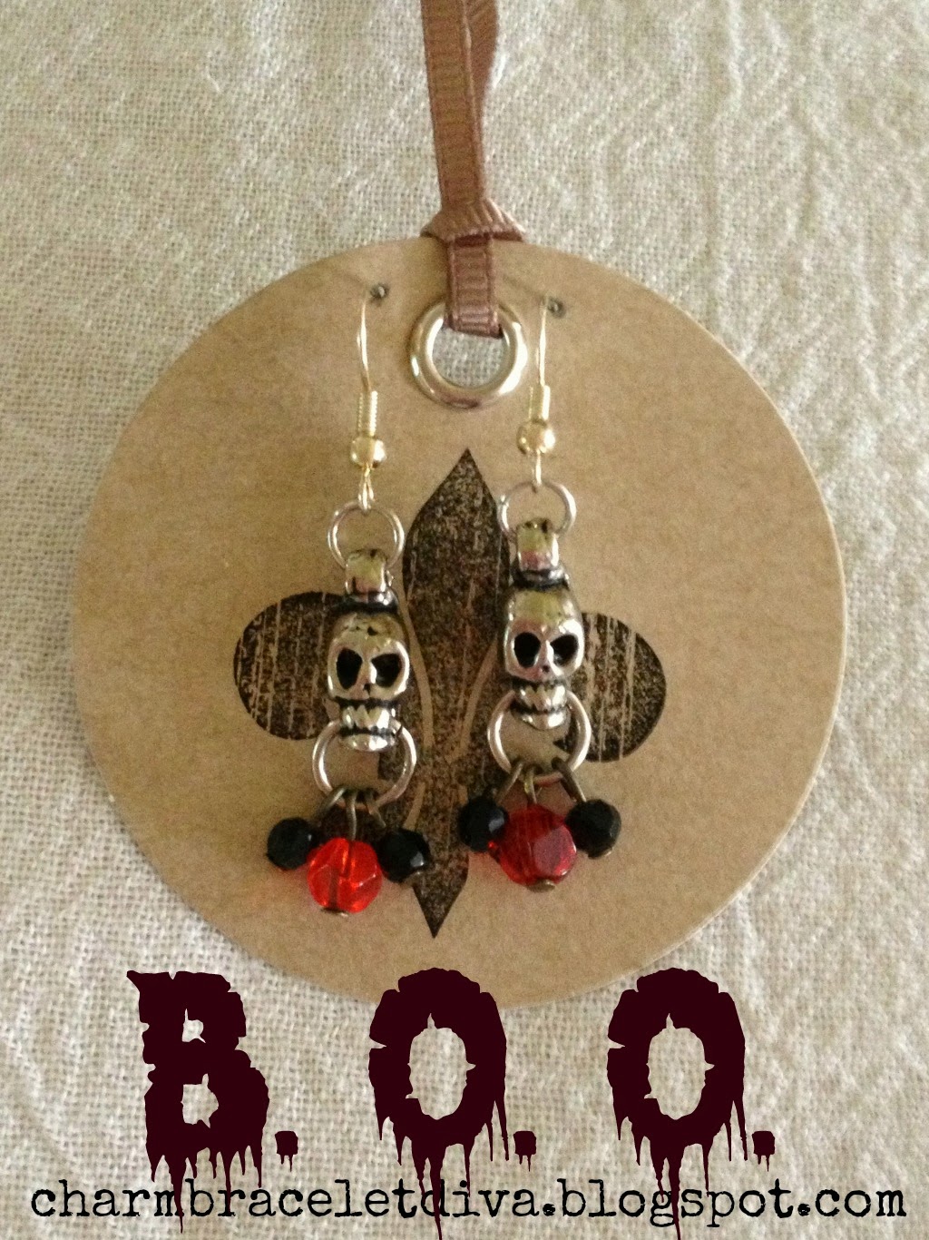 Our Hopeful Home How to Make An Earring Card Holder (Halloween Earrings)