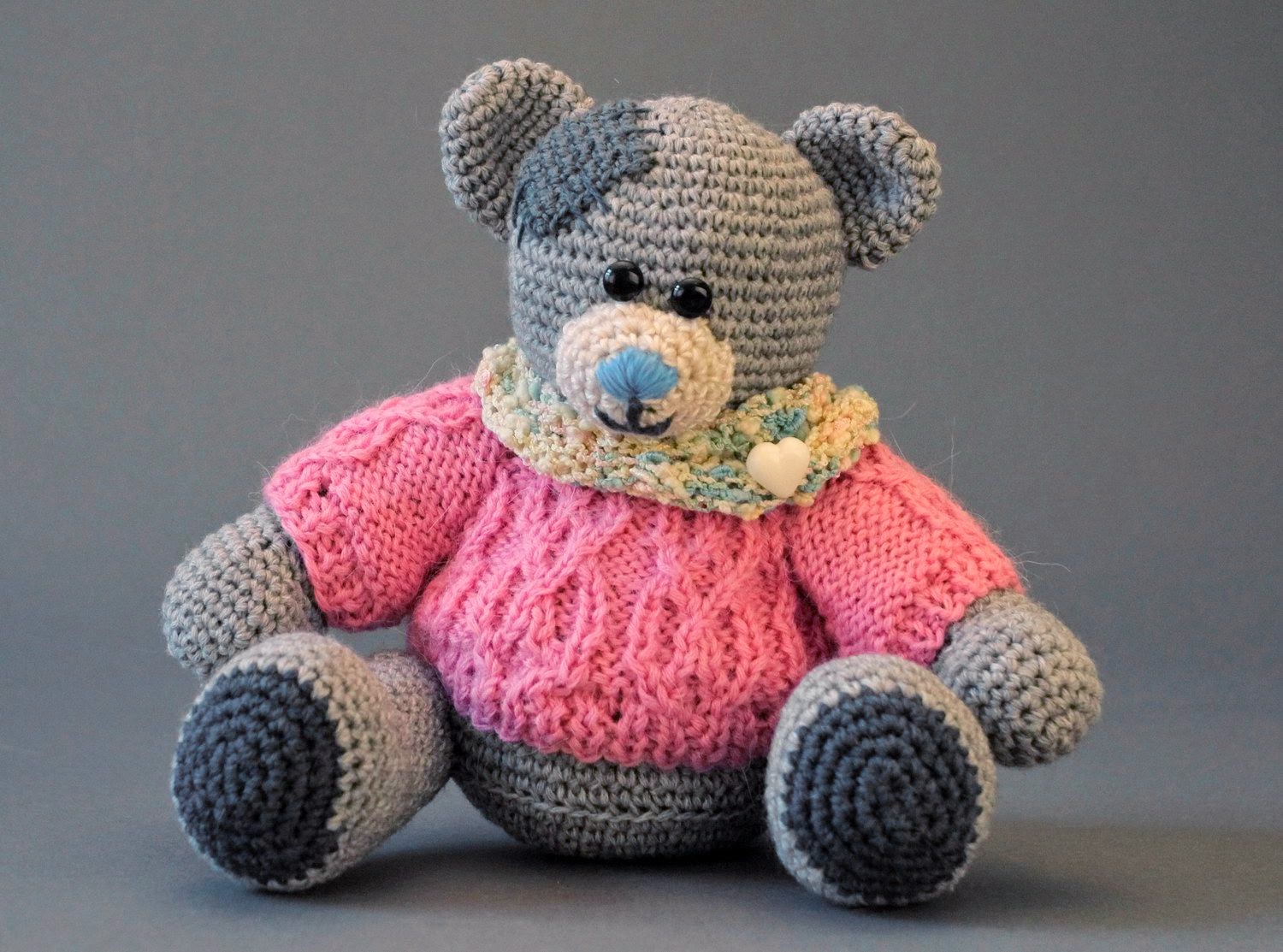 knitted toy Teddy Bear