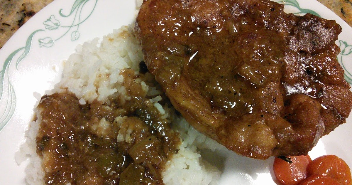 Hot Southern Mess Pork Chops, Rice and Gravy